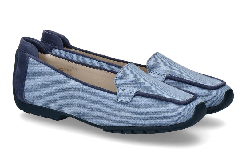 Mania Slipper POLO CAMOSCIO- jeans/blau