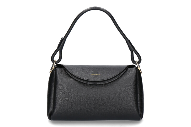 Coccinelle Umhängetasche ECLYPS GRAINED LEATHER- noir/schwarz