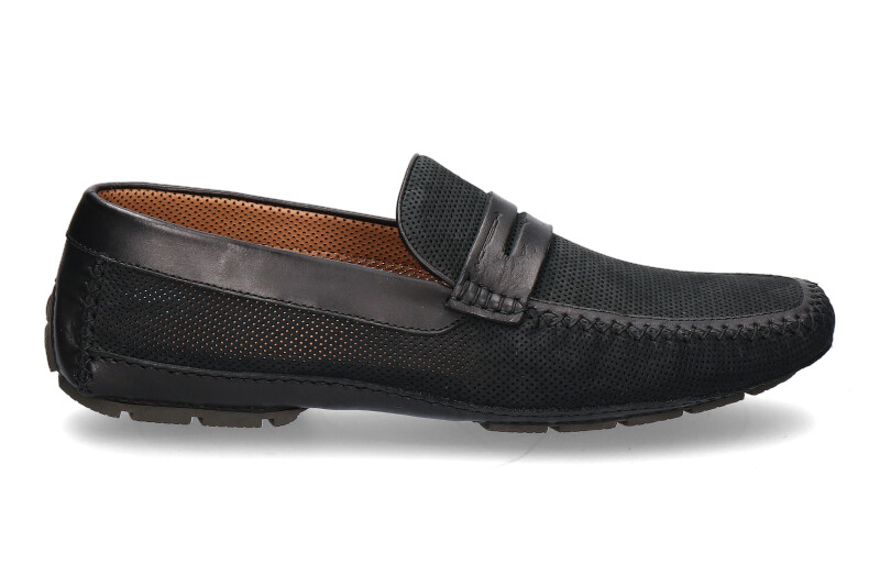 Moreschi moccasin BAHAMAS PERFORATO NERO