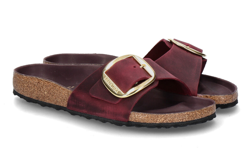 Birkenstock mules MADRID BIG BUCKLE- zinfadel/weinrot