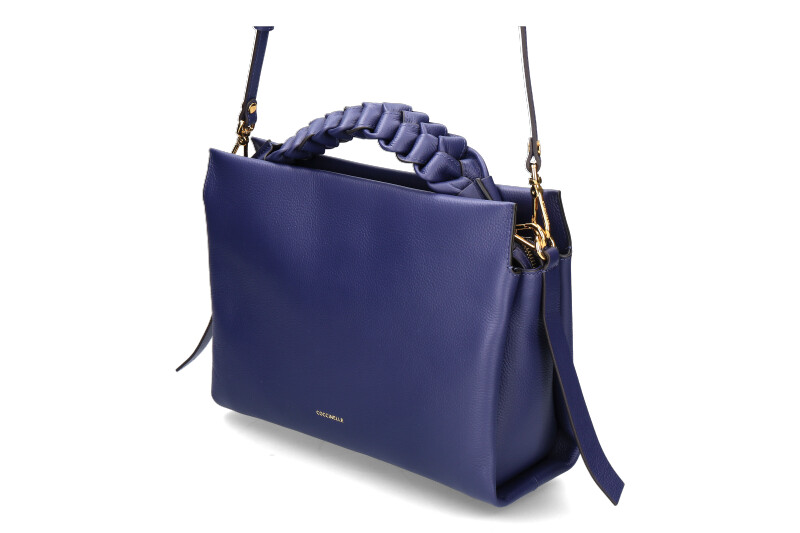 Coccinelle bag BOHEME GRANA DOUBLE GRAINED LEATHER- royal blue/blau