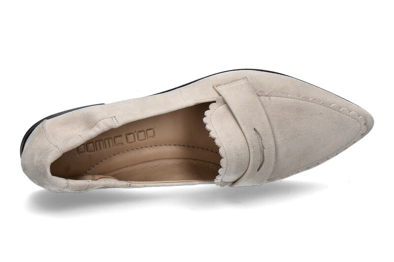 Pomme d'Or Slipper GRACE CAMOSCIO- soft linen/beige