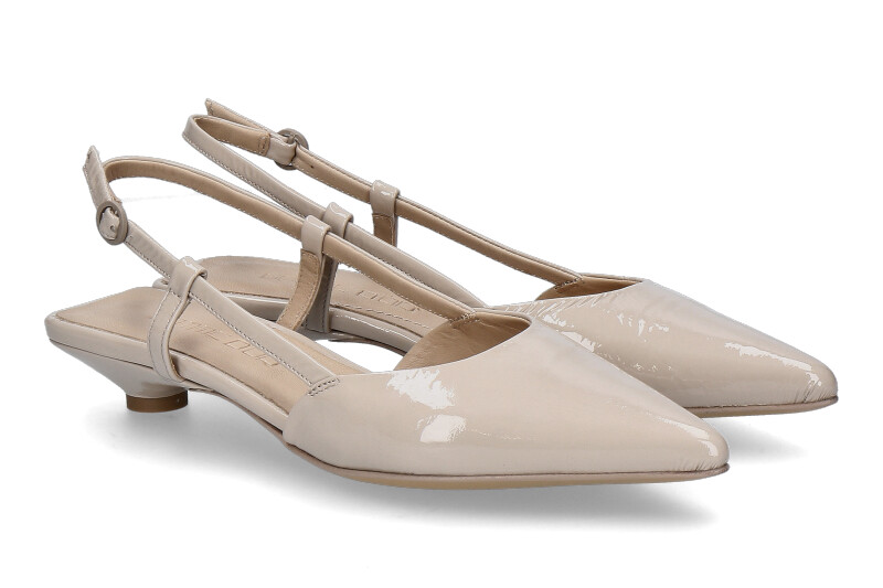 Pomme d'Or sling pumps GINGER NAPLACK- sand 