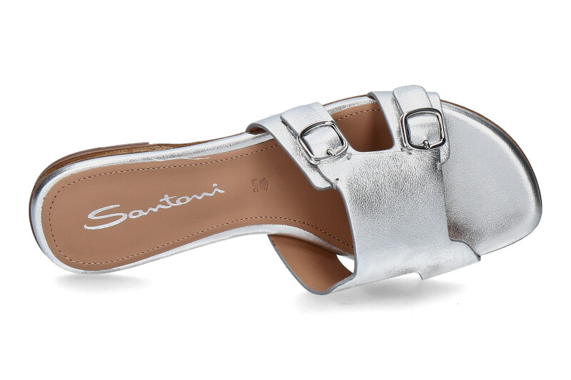 Santoni Damen- Pantolette DIDI METAL- silver/silber