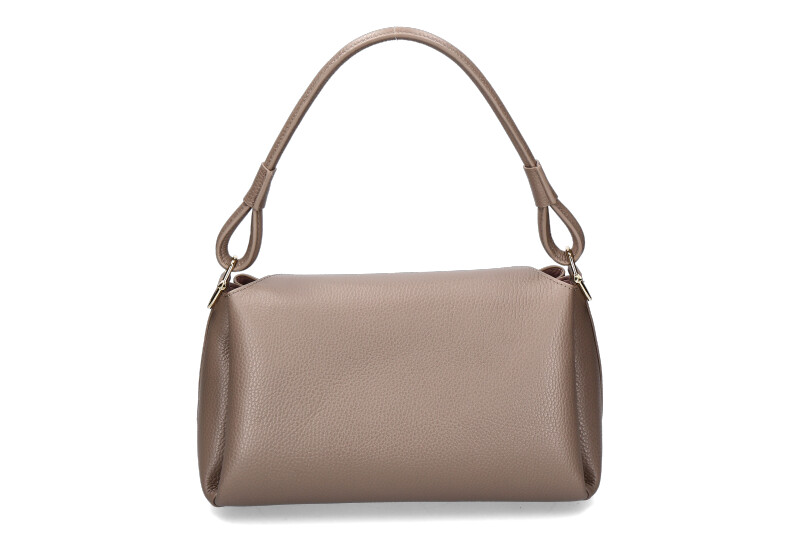 Coccinelle shoulder bag ECLYPS GRAINED LEATHER- warm taupe