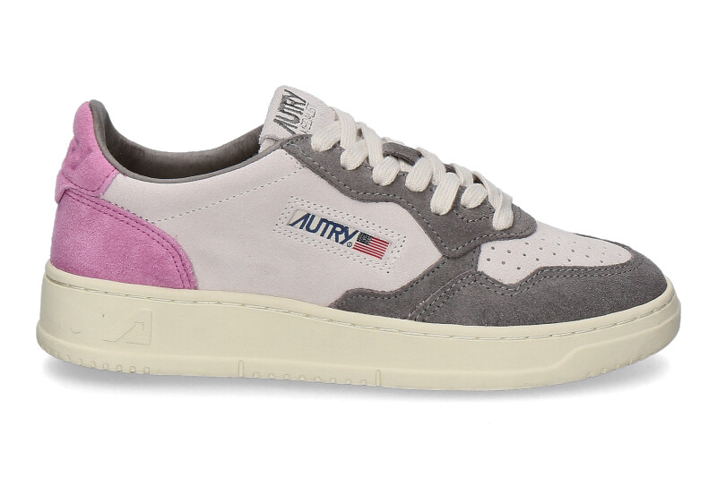 Autry women's sneaker MEDALIST TS09 TRIC SUEDE- barbie/ black 