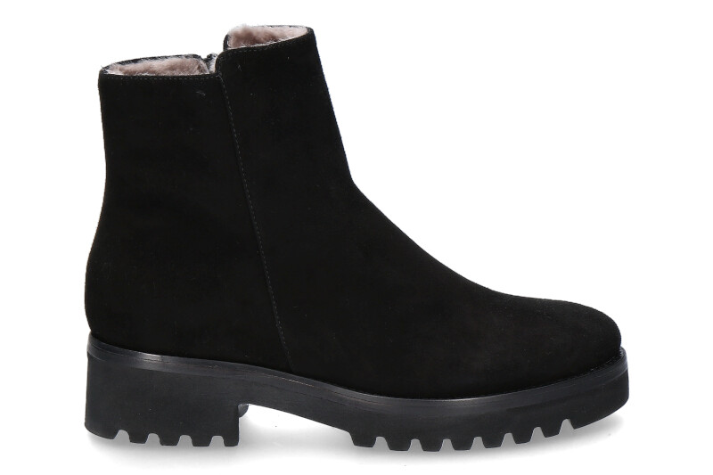 Luca Grossi ankle boots lined CAMOSCIO NERO