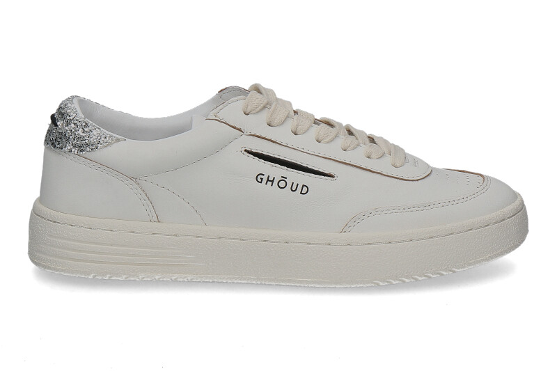 Ghoud Damen- Sneaker LIDO GOAT LEATHER- white/silver