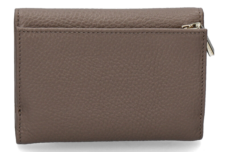 Coccinelle wallet GRAINED LEATHER METALLIC SOFT- warm taupe