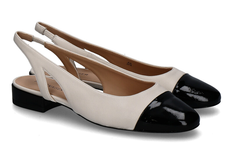 Peter Kaiser sling pumps offwhite/black 