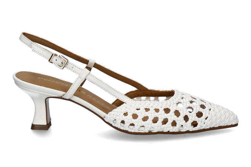 Pedro Miralles Slingpumps TRENZADO- blanco/weiss