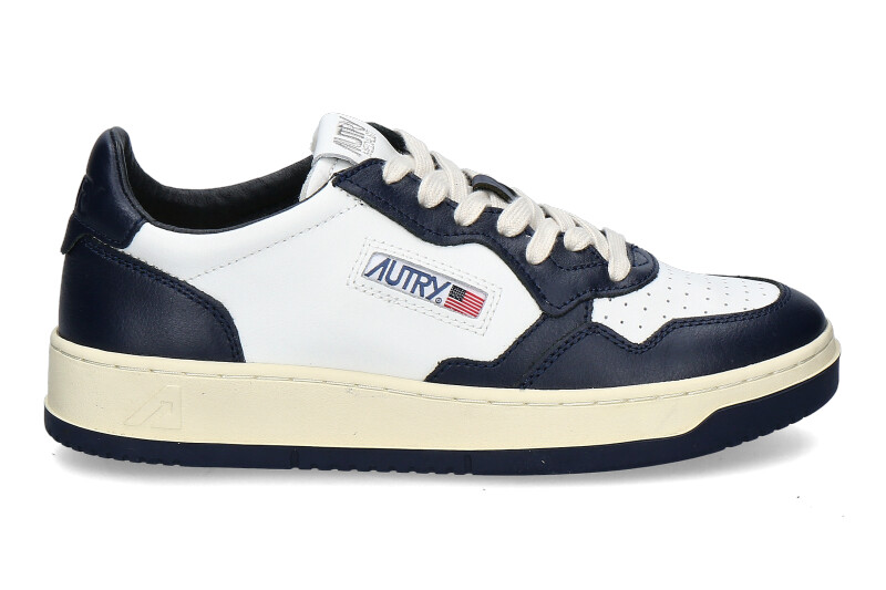 Autry men's sneaker MEDALIST LEATHER WB04- white/ blue