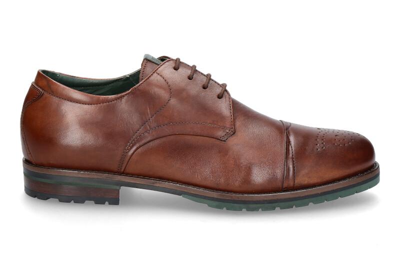 Galizio Torresi lace-up VITELLO KING COGNAC