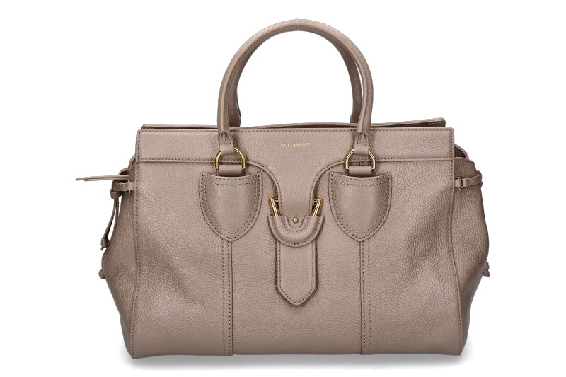 Coccinelle bag YORK LARGE GRAINED LEATHER- warm taupe