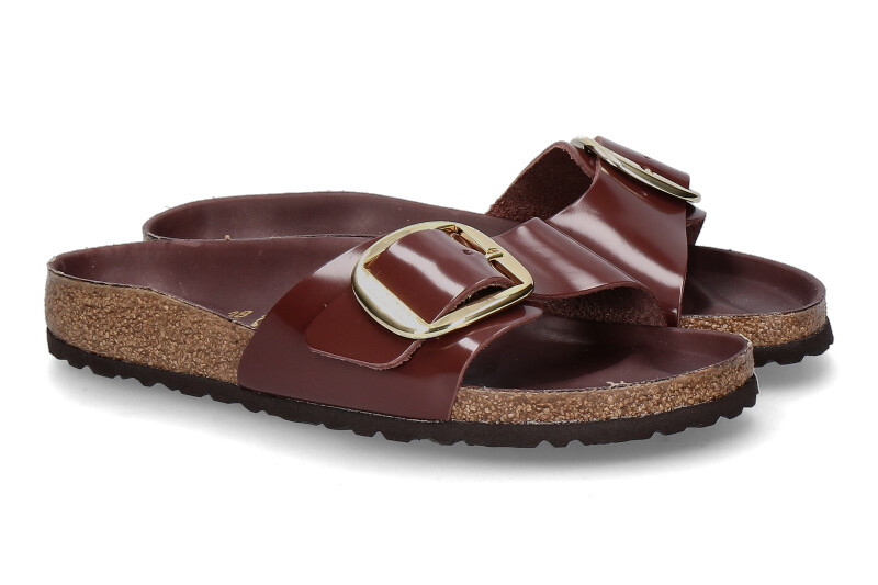 Birkenstock mules MADRID BIG BUCKLE SCHMAL- chocolate/ braun