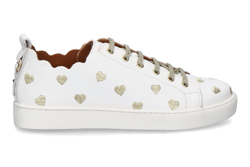 Maison Toufet Sneaker JULIE CUIR LISSE- blanc/weiss