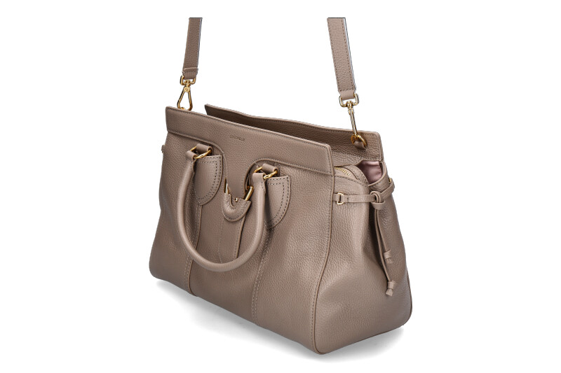 Coccinelle bag YORK LARGE GRAINED LEATHER- warm taupe