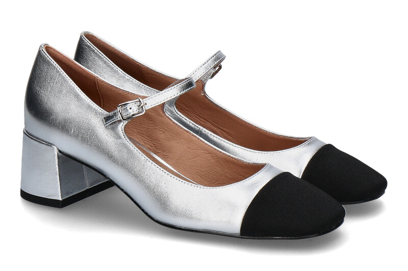 Bibi Lou clasp pumps DANIELLA- plata/silber