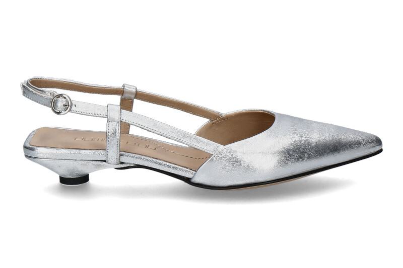 Pomme d'Or sling pumps GINGER LAMINATO- argento/silber 