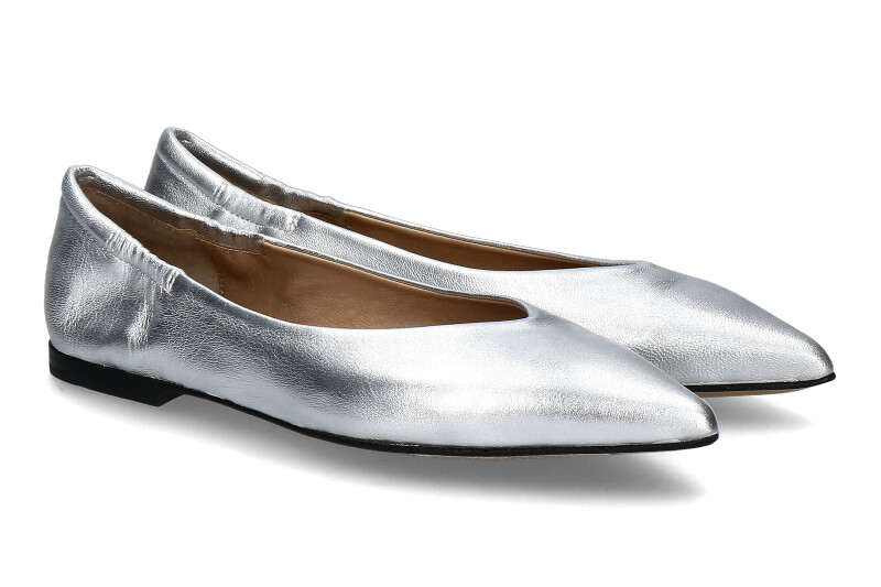 Pomme d'Or Slipper INGRID LAMINATO- argento/silber