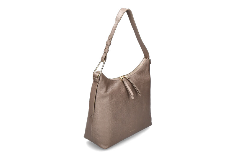 Coccinelle bag MALORY GRAINED LEATHER- warm taupe