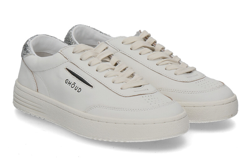 Ghoud Damen- Sneaker LIDO GOAT LEATHER- white/silver