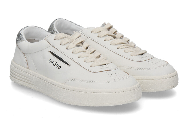 Ghoud Damen- Sneaker LIDO GOAT LEATHER- white/silver