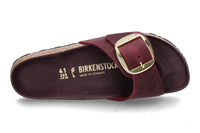 Birkenstock Pantolette MADRID BIG BUCKLE- zinfadel/weinrot