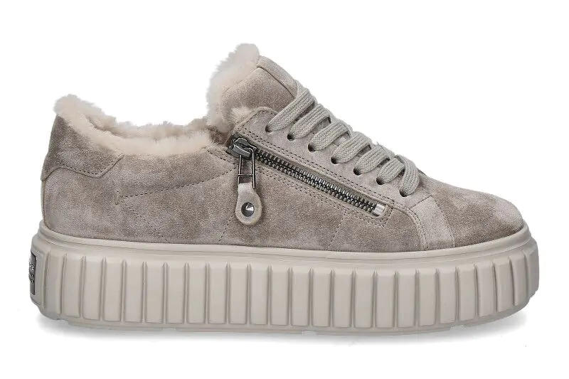 Kennel & Schmenger sneaker lined ZAP SUEDE/LAMMFELL- elefant/nature