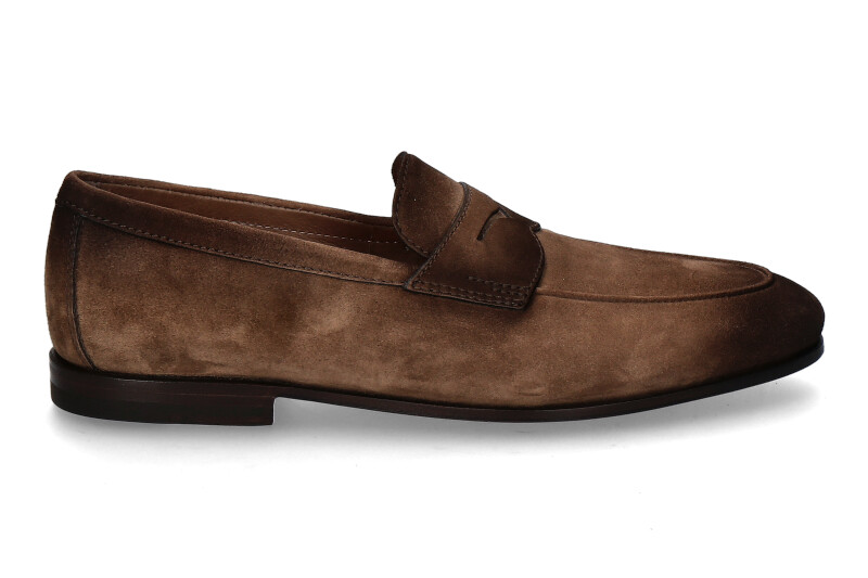 Santoni Herren- Slipper CARLOS- brown/braun