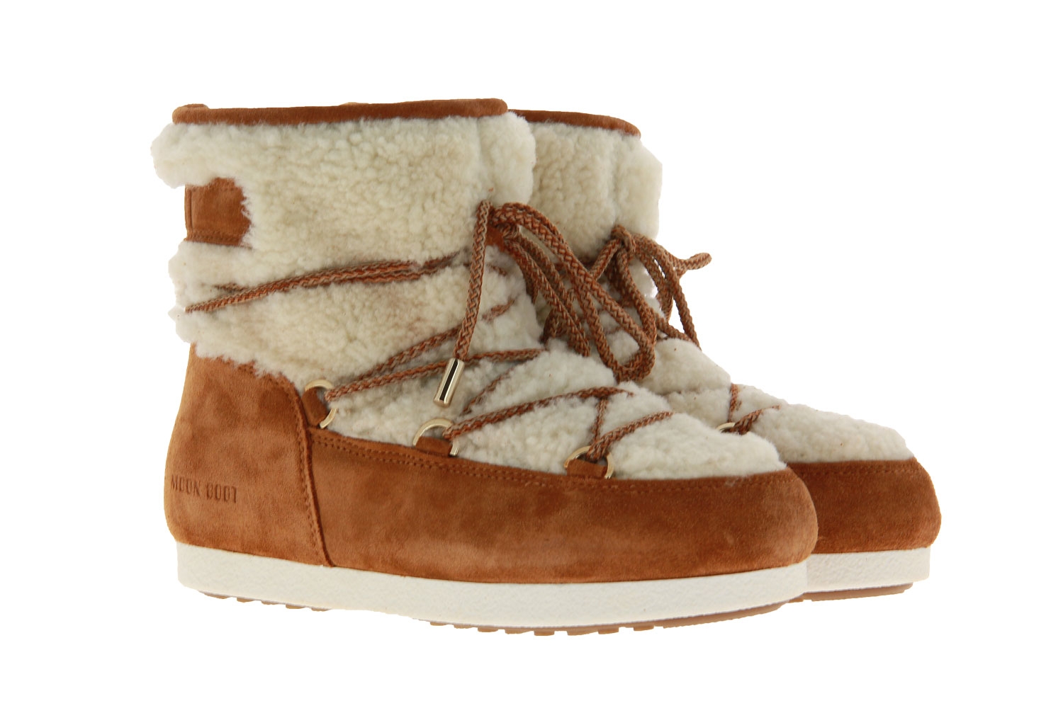 low shearling boots