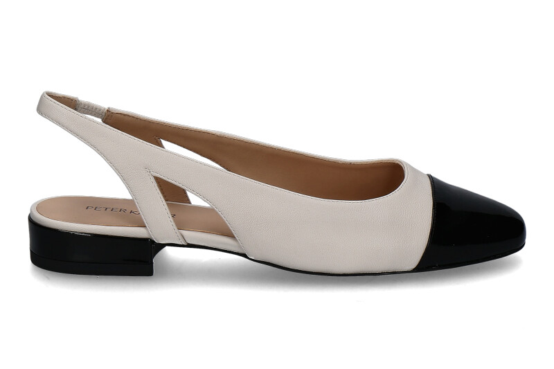 Peter Kaiser sling pumps offwhite/black 