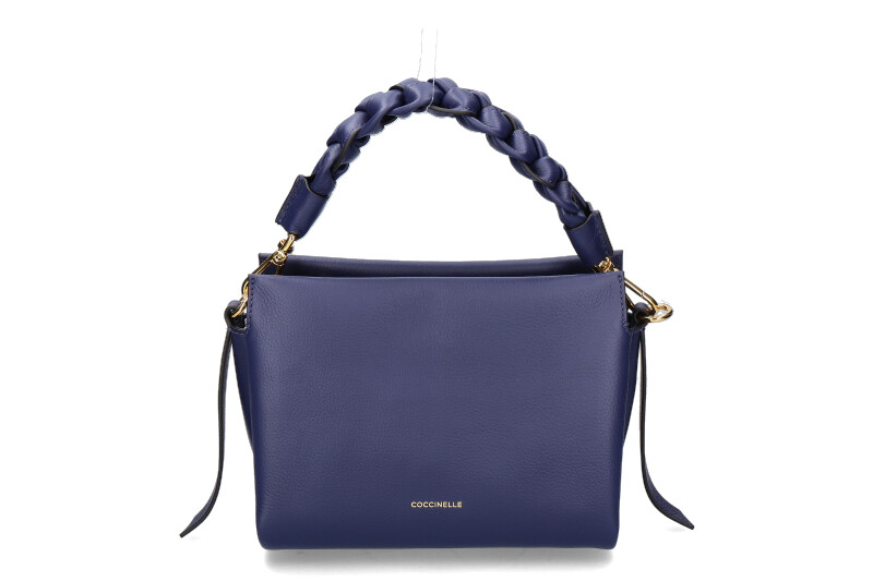 Coccinelle shoulder bag BOHEME GRANA DOUBLE GRAINED LEATHER- royal blue/blau