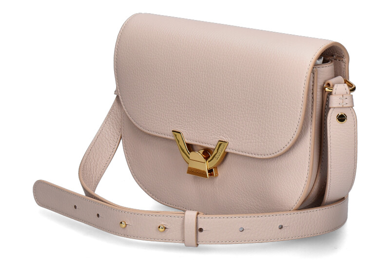 Coccinelle shoulder bag DEW GRAINED LEATHER- rosette/rosa