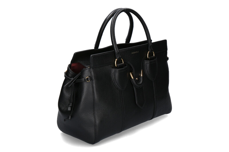 Coccinelle bag YORK LARGE GRAINED LEATHER- noir/schwarz