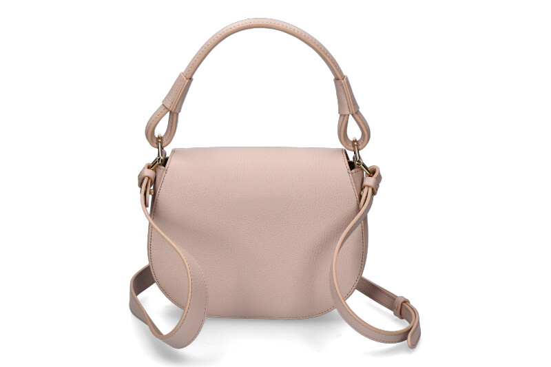 Coccinelle shoulder bag ECLYPSE MINI GRAINED LEATHER- rosette/rosa