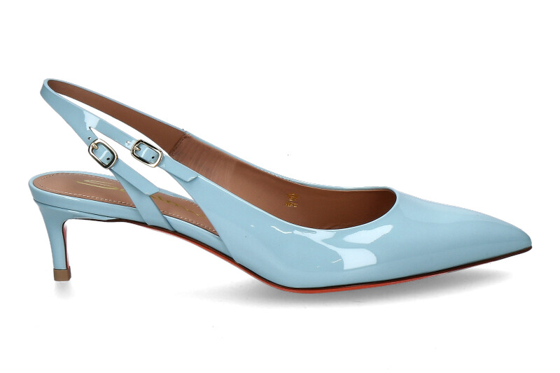 Santoni Damen- Slingpumps AUDREY45- light blue/hellblau 