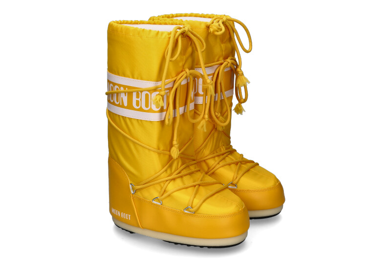 Icon Low Yellow Nylon Boots | Moon Boot Official Store