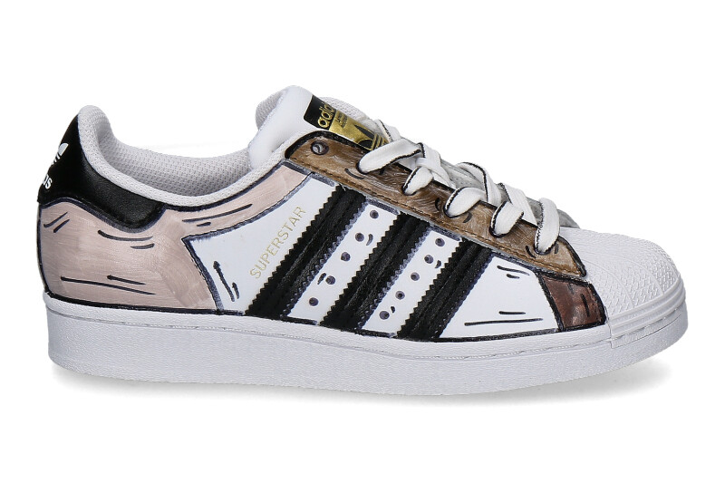 Adidas Superstar by BalloDaSola sneaker MARRONE BLACK